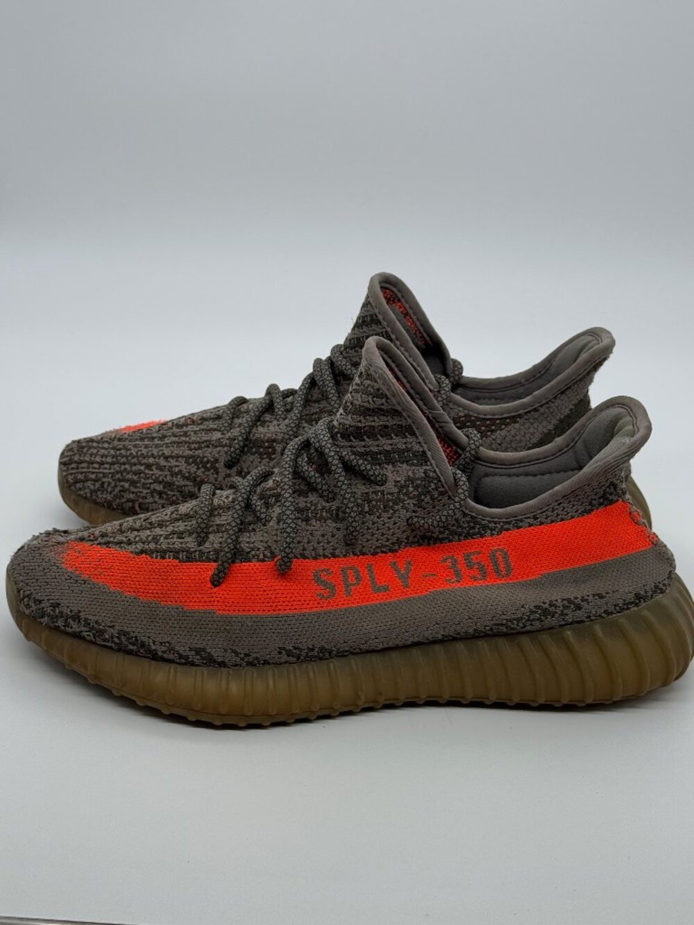 adidas Yeezy Boost 350 V2 Carbon Beluga Low Top Sneakers Sz 10.5 - Picture 1 of 7